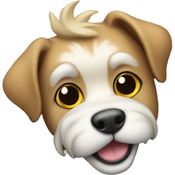 Dog on tree emoji