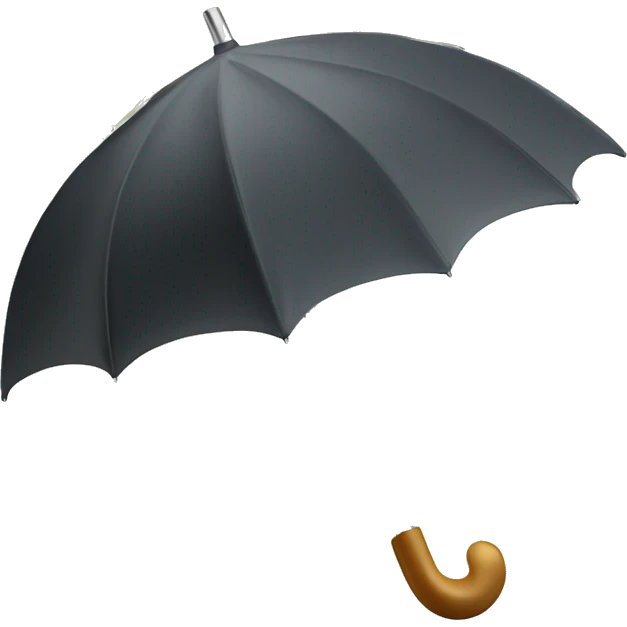 An umbrella protecting money emoji
