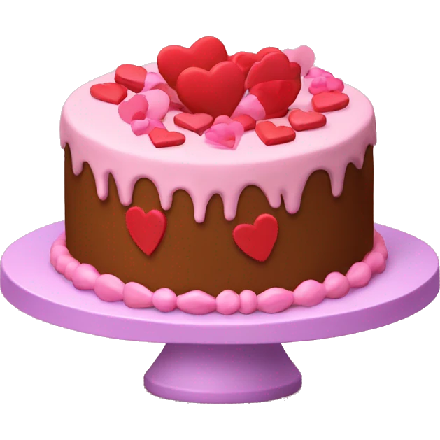 valentine’s day cake emoji
