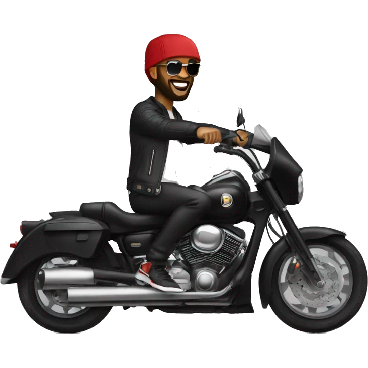 Fally Ipupa sur une moto  emoji