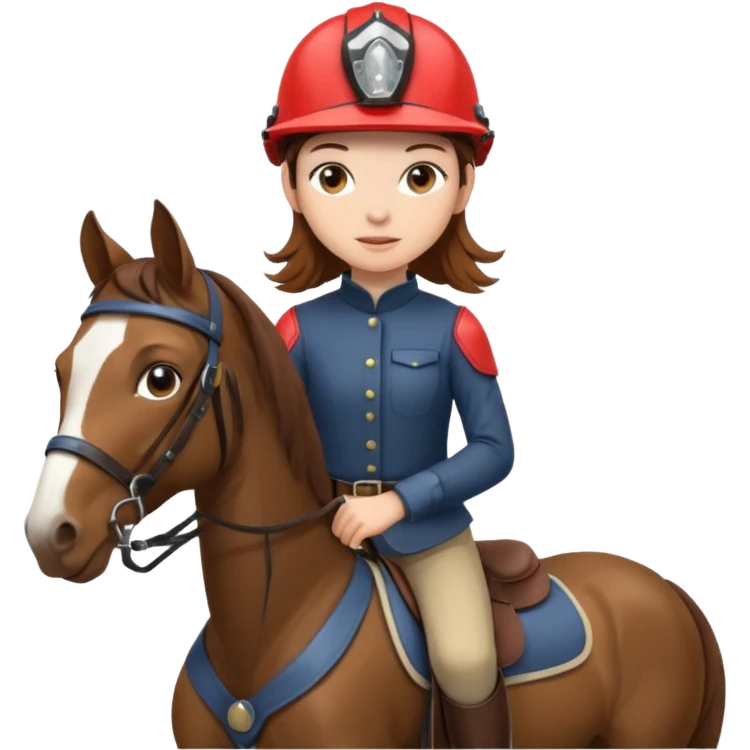 jeune fille a cheval emoji