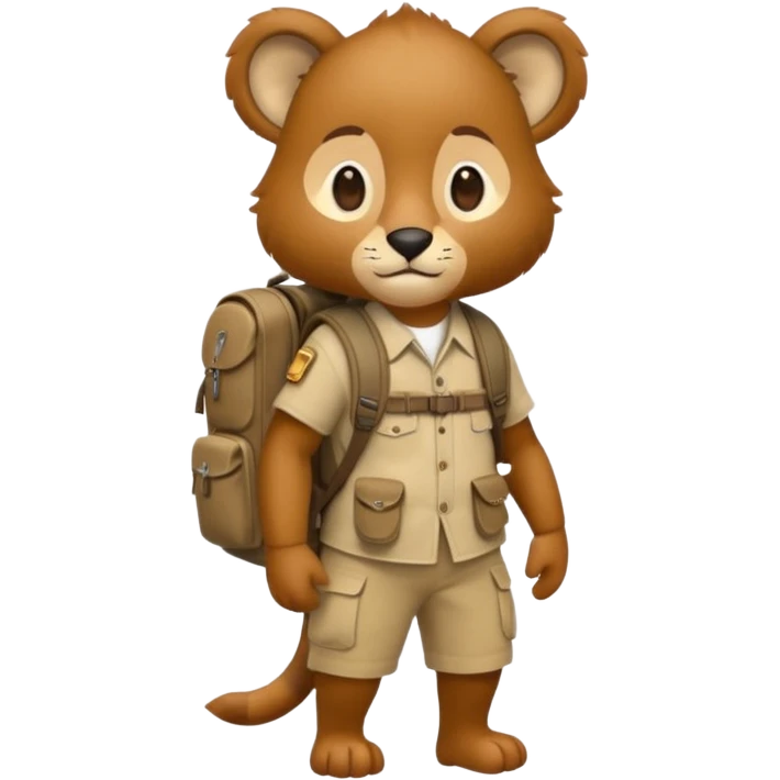  Safari Animal with Backpack  emoji