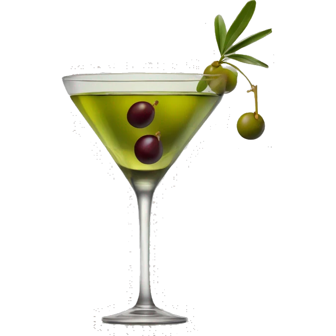 Cocktail with olives in emoji