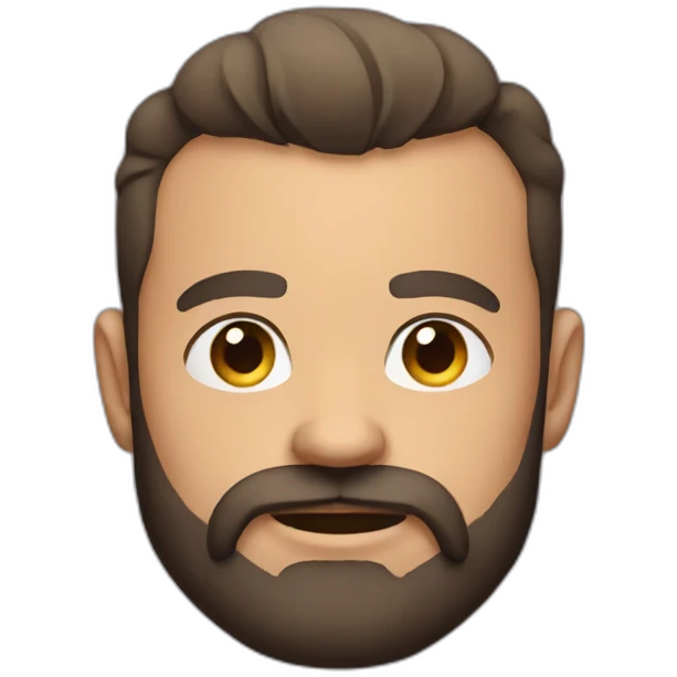 muscular beard emoji