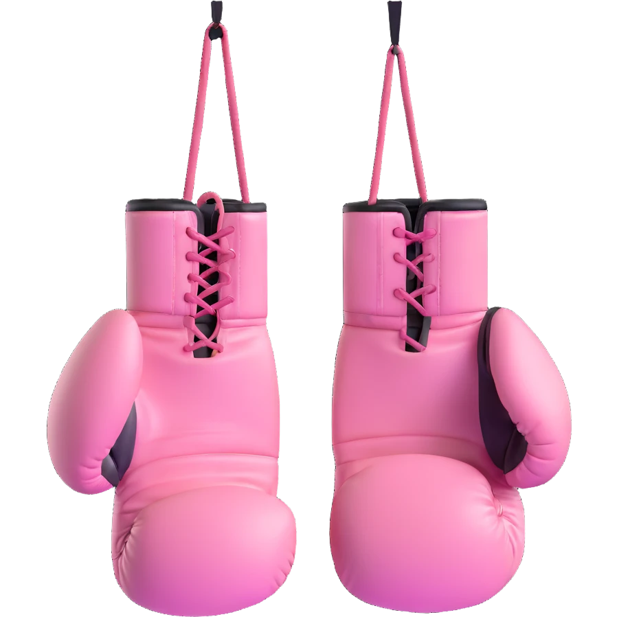 light pink boxing gloves emoji
