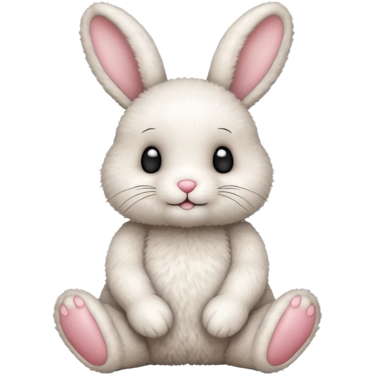 Cute bunny teddy emoji