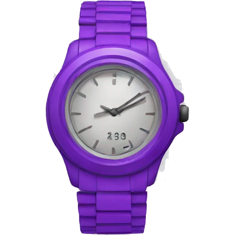 purple watch emoji