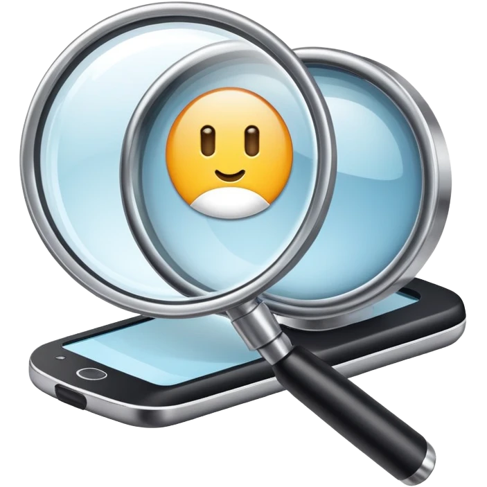 A business office under a magnifying glass emoji