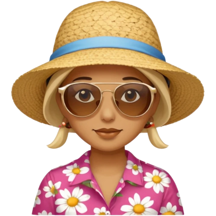 Güneşli tatil emoji