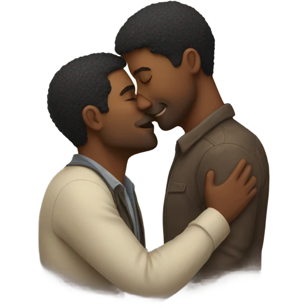 two men making out emoji