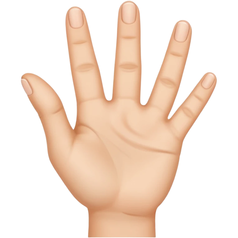 No not like this just one hand and just three fingers up emoji