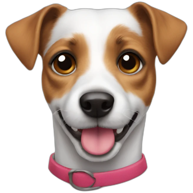 Jack russell dressed emoji