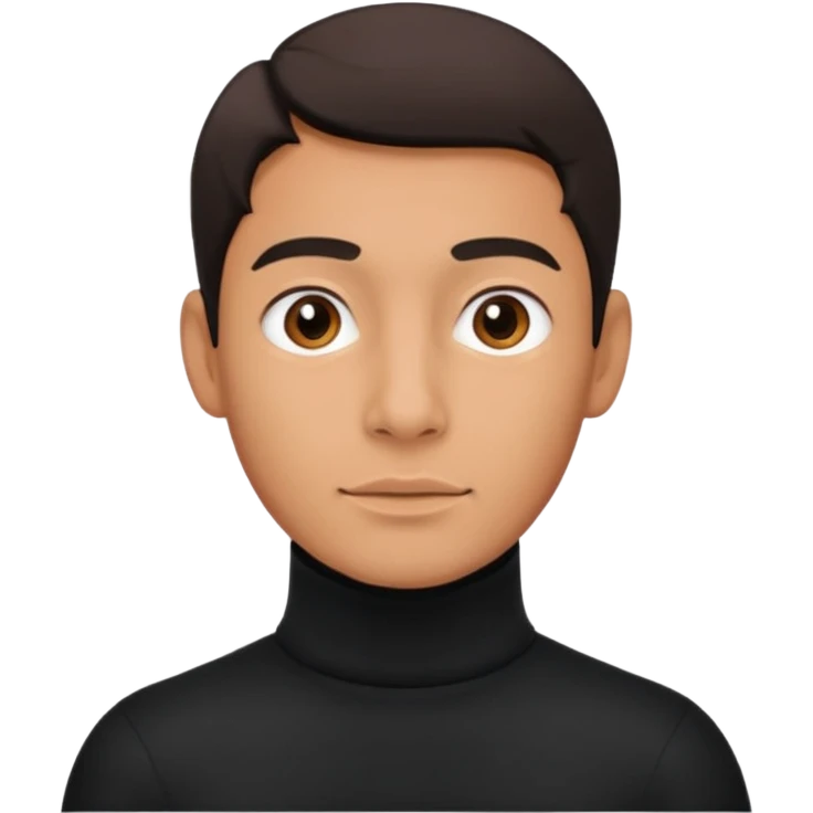 man in turtle neck emoji
