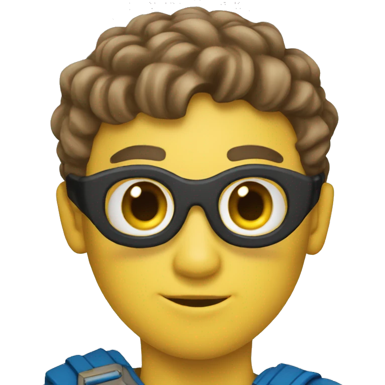 superhero with a pencil  emoji