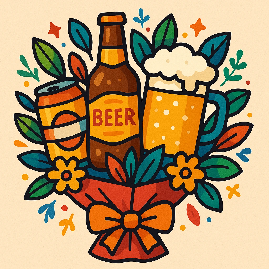 a beer bouquet emoji