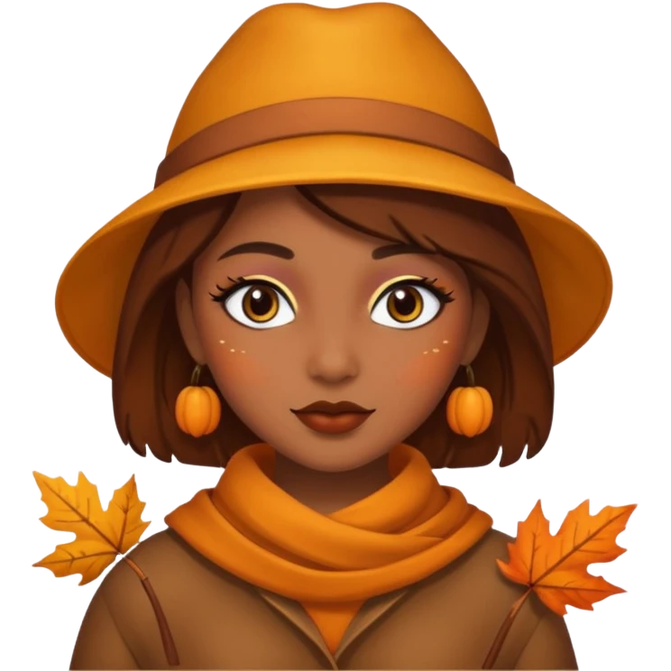 Cute Brown automne emoji