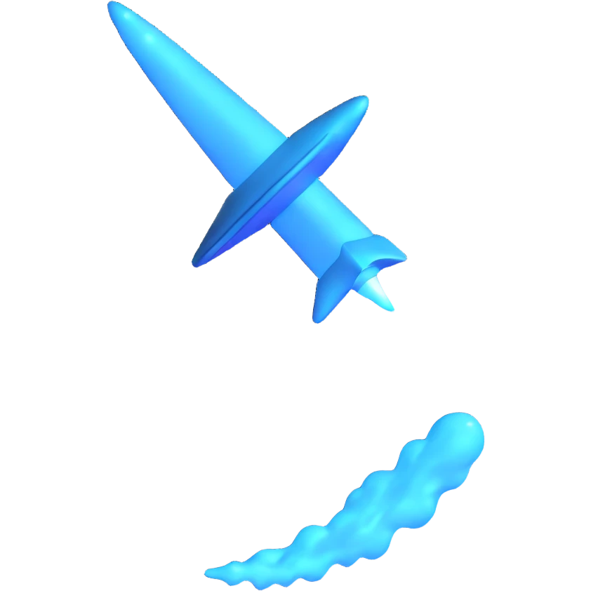 glowing blue comet emoji