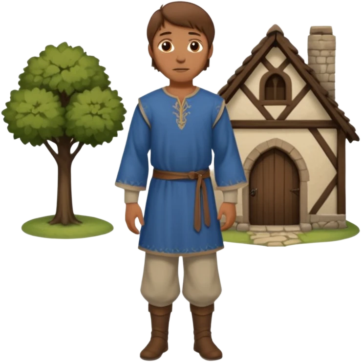 medival Cottagecore style man emoji