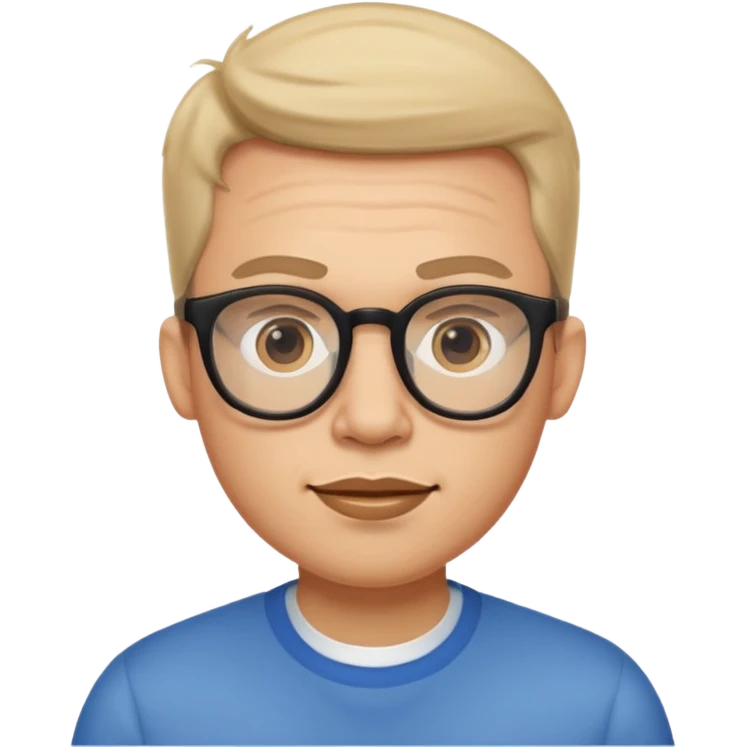 big spects with guy emoji