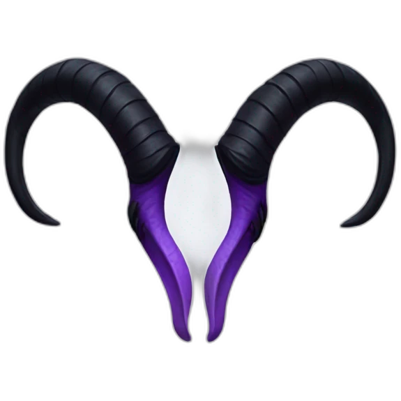 Maleficent horns emoji
