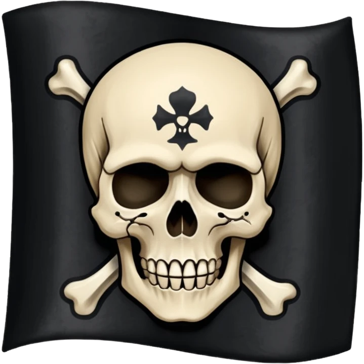 natos y waor bandera negra con calavera petra de canción cicatrices  emoji