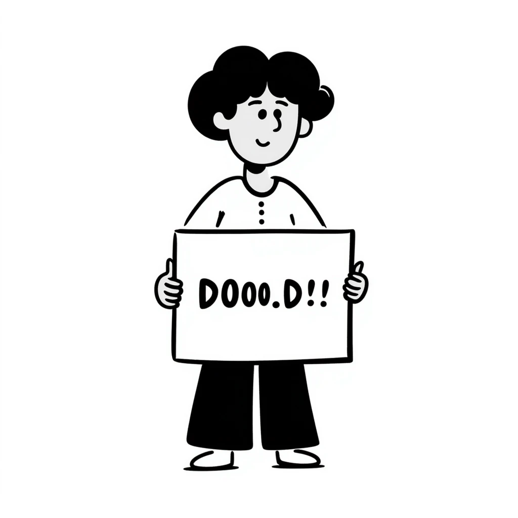 character card avatar in doodle style emoji