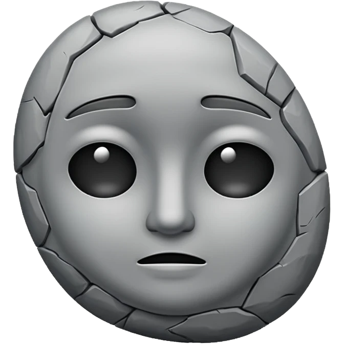 do  stone one without face  emoji