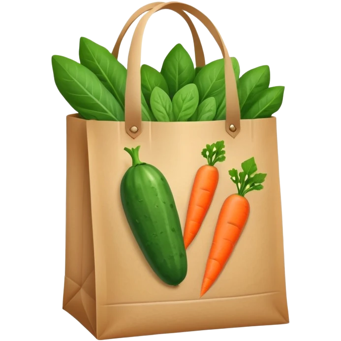 cucumbers, spinach, carrots groceries  emoji