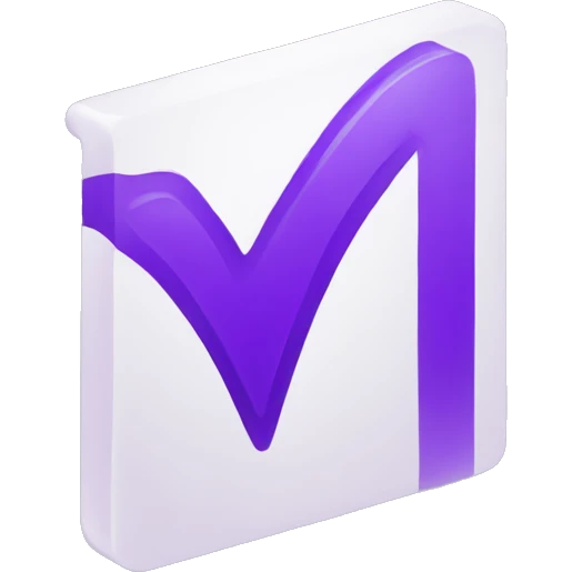 checkmark purple emoji