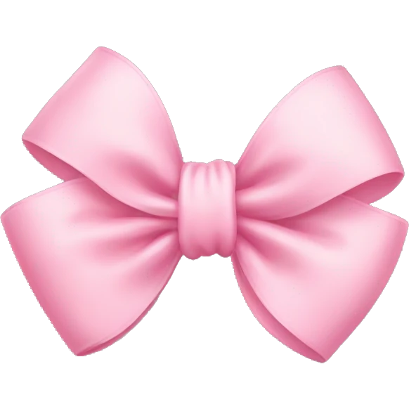 Baby pink bow  emoji