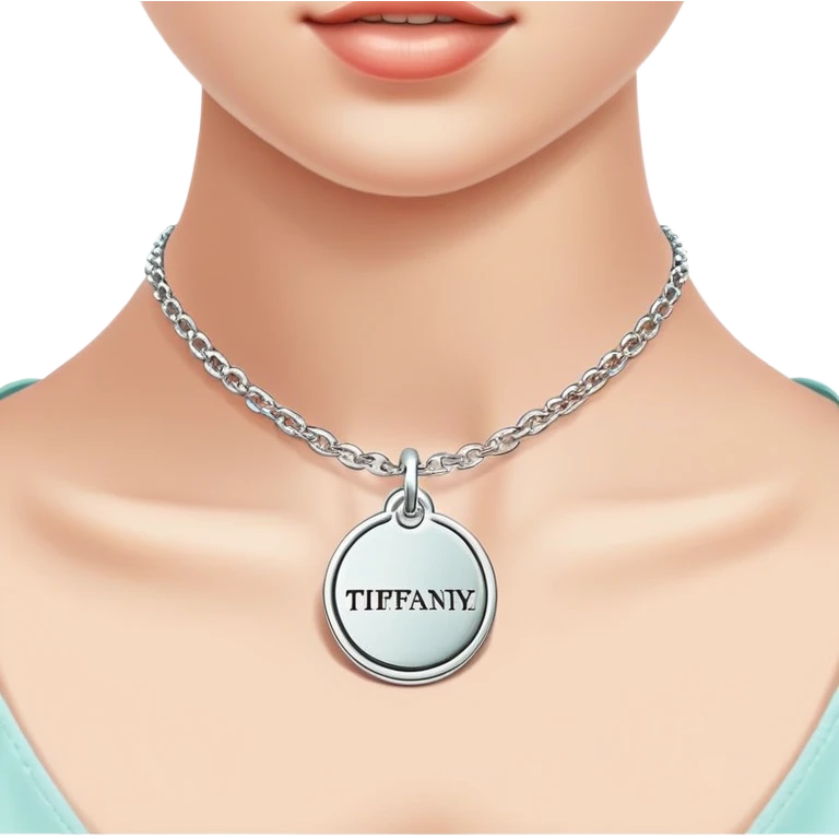 Tiffany tag choker necklace “return to Tiffany” emoji