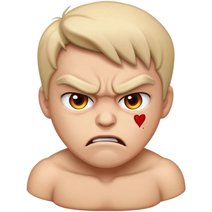 Angry but inlove emoji