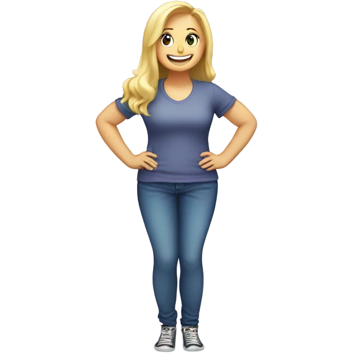 blondie loosing weight celebrating on scale emoji