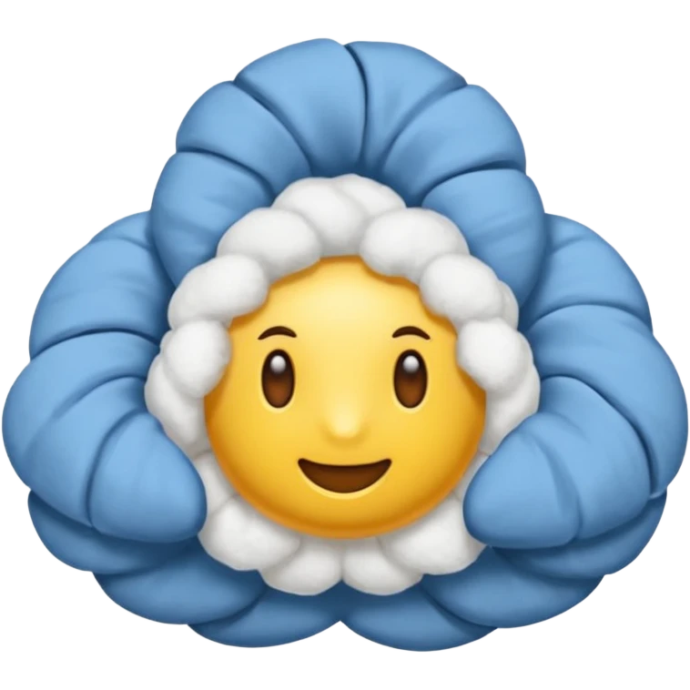 Головной убор синяя джинсовая панамка со шнурком emoji
