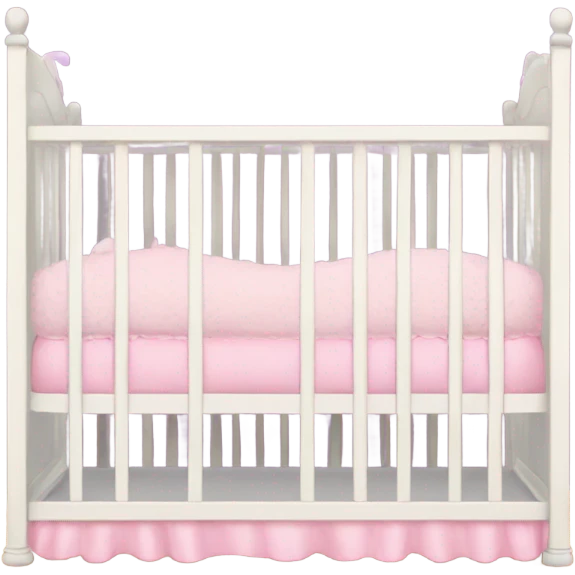 Baby girl crib emoji