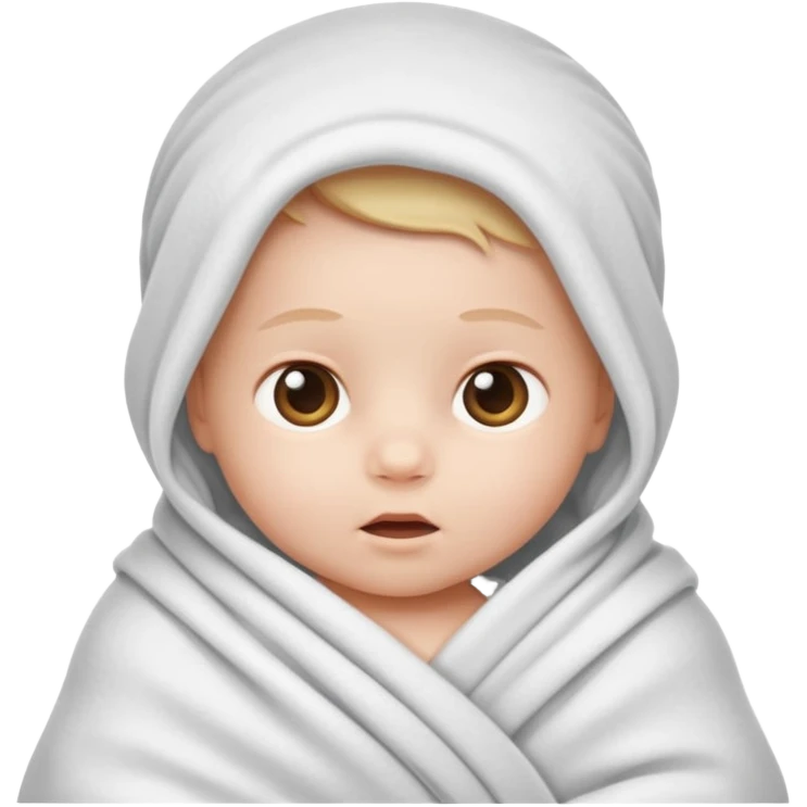 new born baby wrapped up emoji