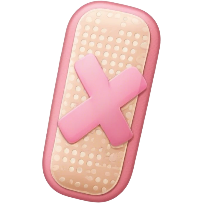 Pink bandaid emoji