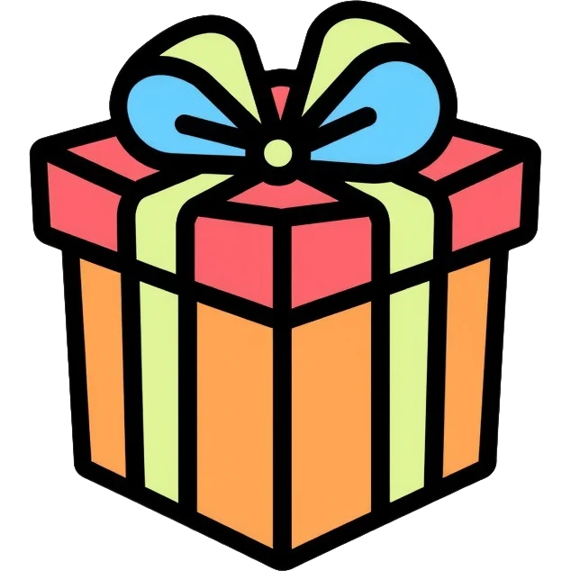 gift box with ribbon emoji