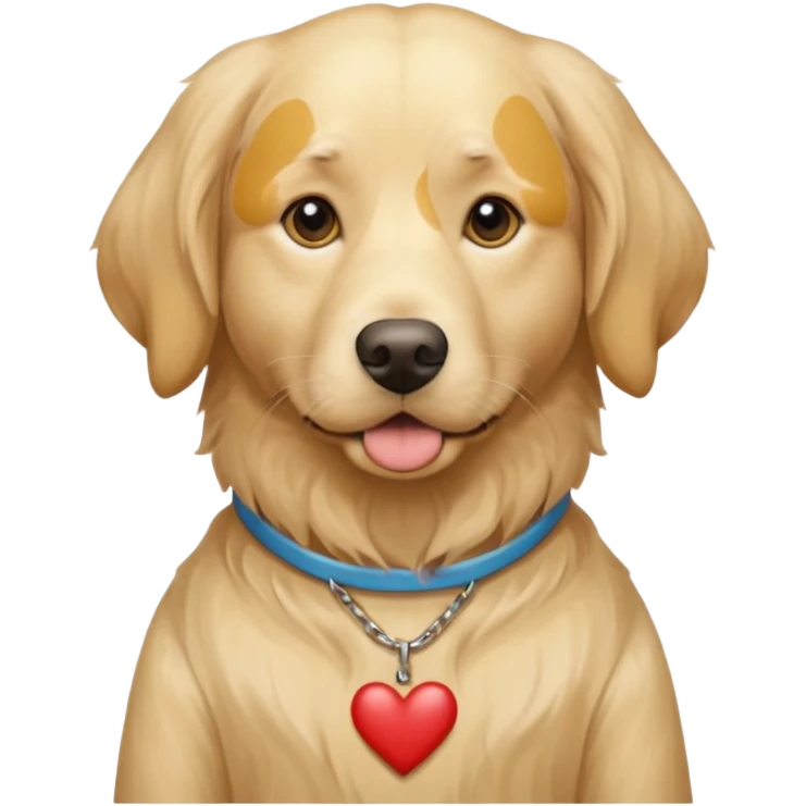 cream england golden retriever wearing an im stupid shirt emoji