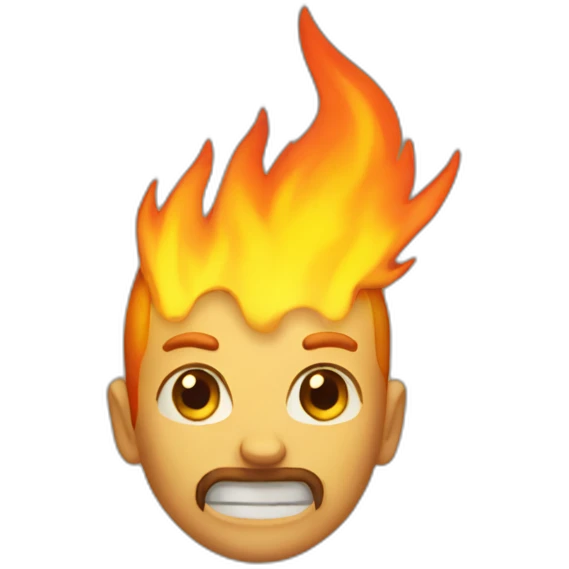 Fire king emoji
