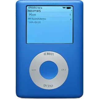 Ipod blue  emoji