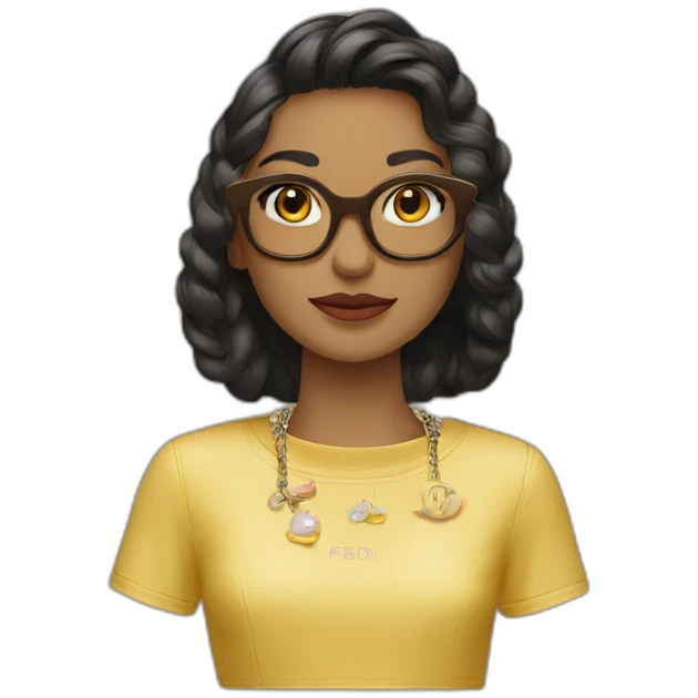 Футболка FENDI emoji