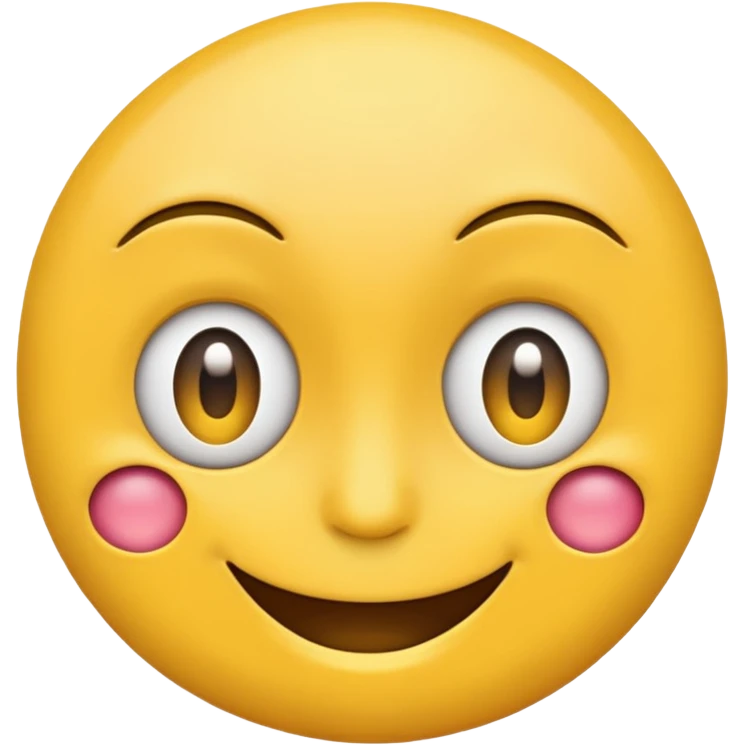 smiling emoji but the one eye is only half and the other is full  emoji