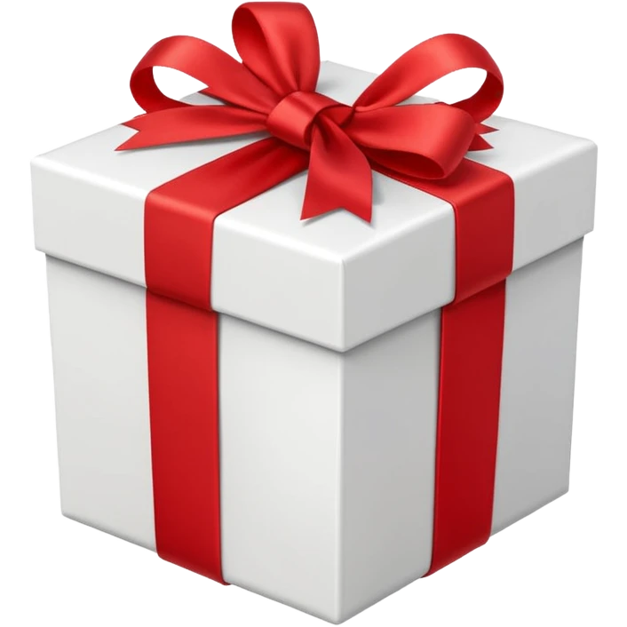 white gift box emoji