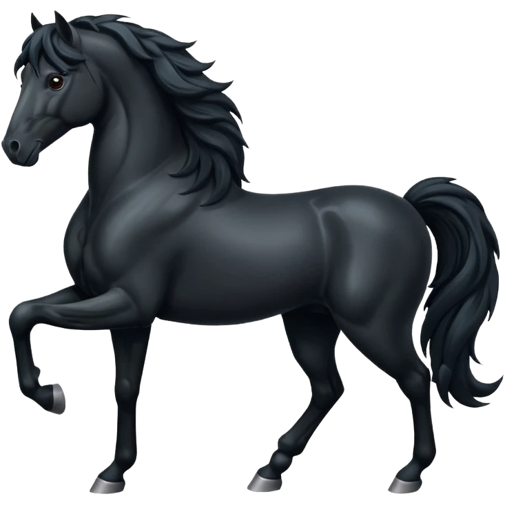Black horse emoji