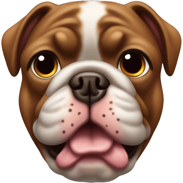 Bouledogue français marron emoji
