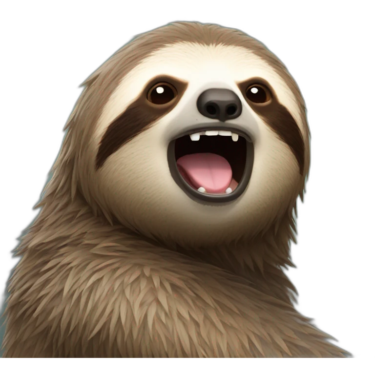 yawning sloth emoji