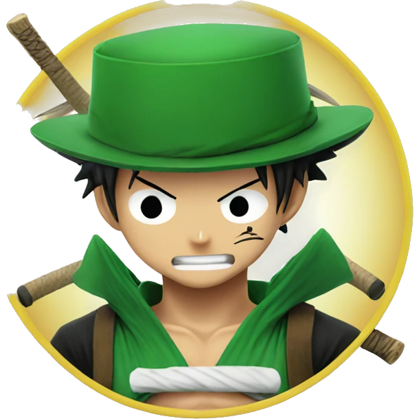 Luffy with Zoro emoji