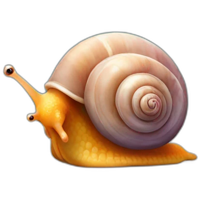 Snail with love emoji