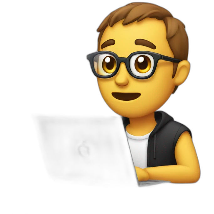 Mr Beast Watching Laptop  emoji
